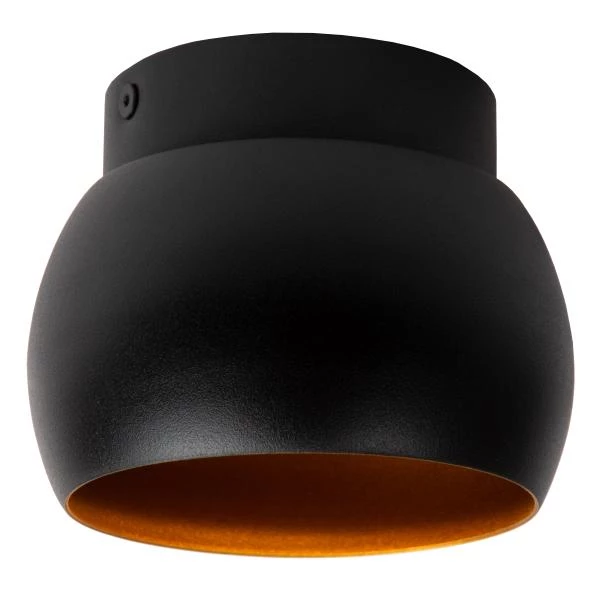 Lucide TORBEN - Plafondspot - Ø 12,5 cm - 1xGU10 - Zwart - detail 2